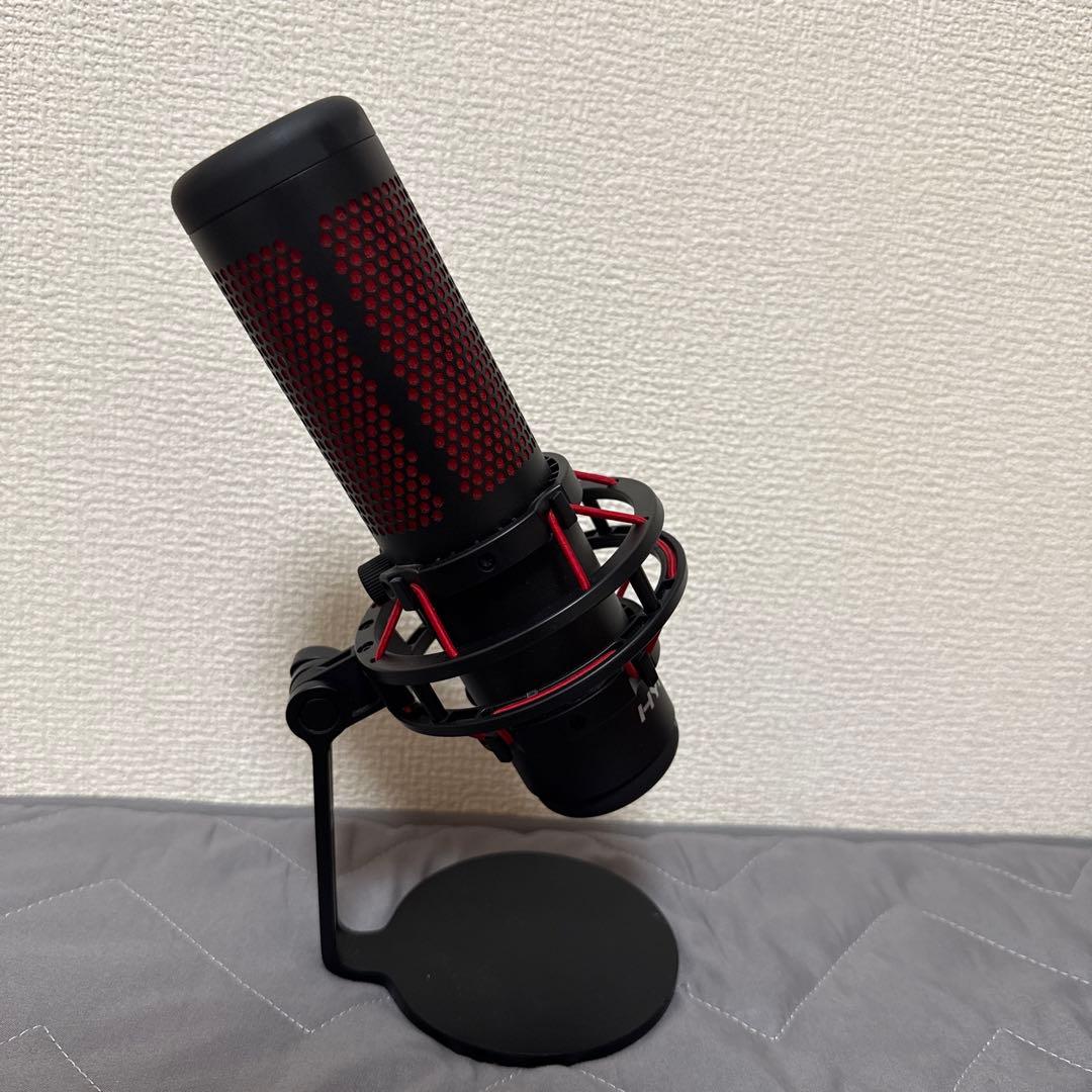 HYPERX QuadCastコンデンサーマイク 黒・赤コード付属