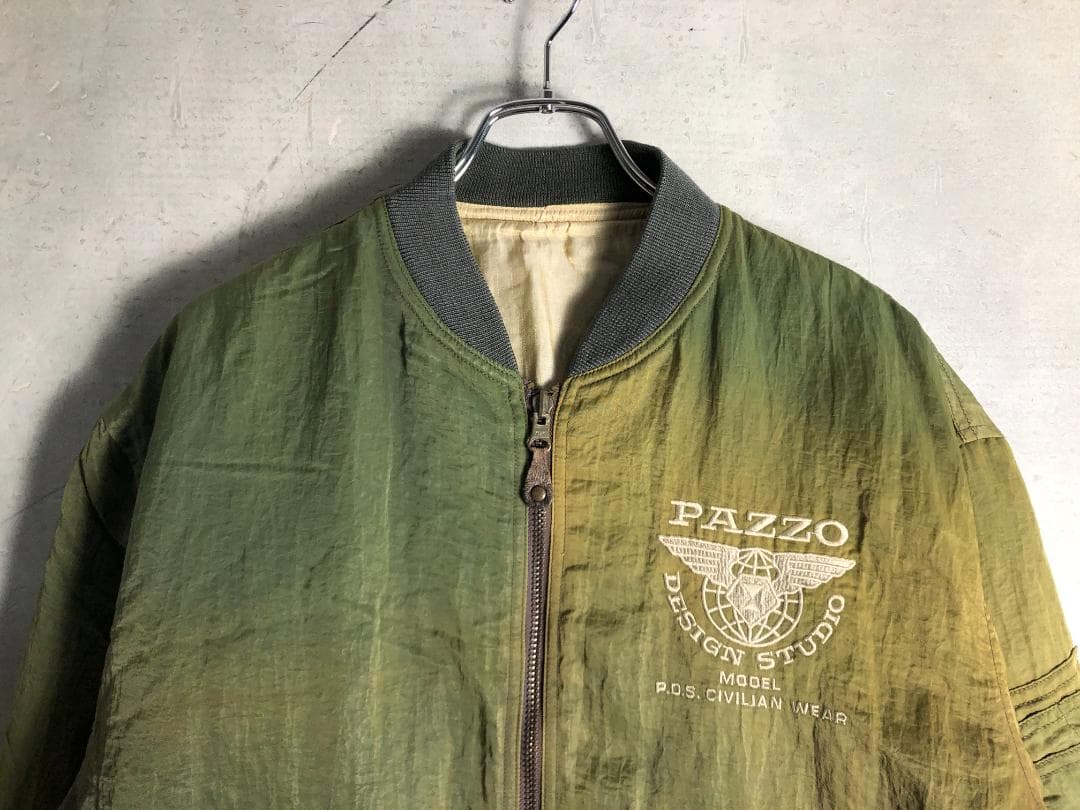 90s PAZZO フライトジャケット MA-1型 ジャケット リバーシブル