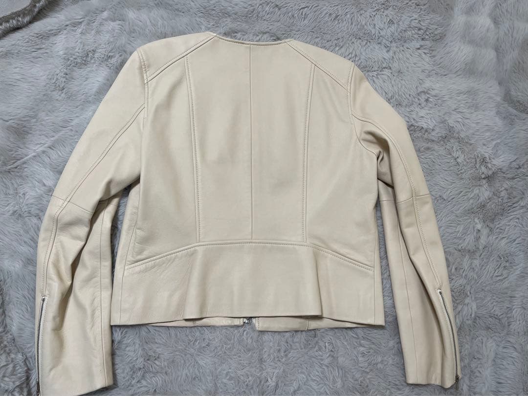 ✨極美品ベージュ 羊革レザージャケット✨