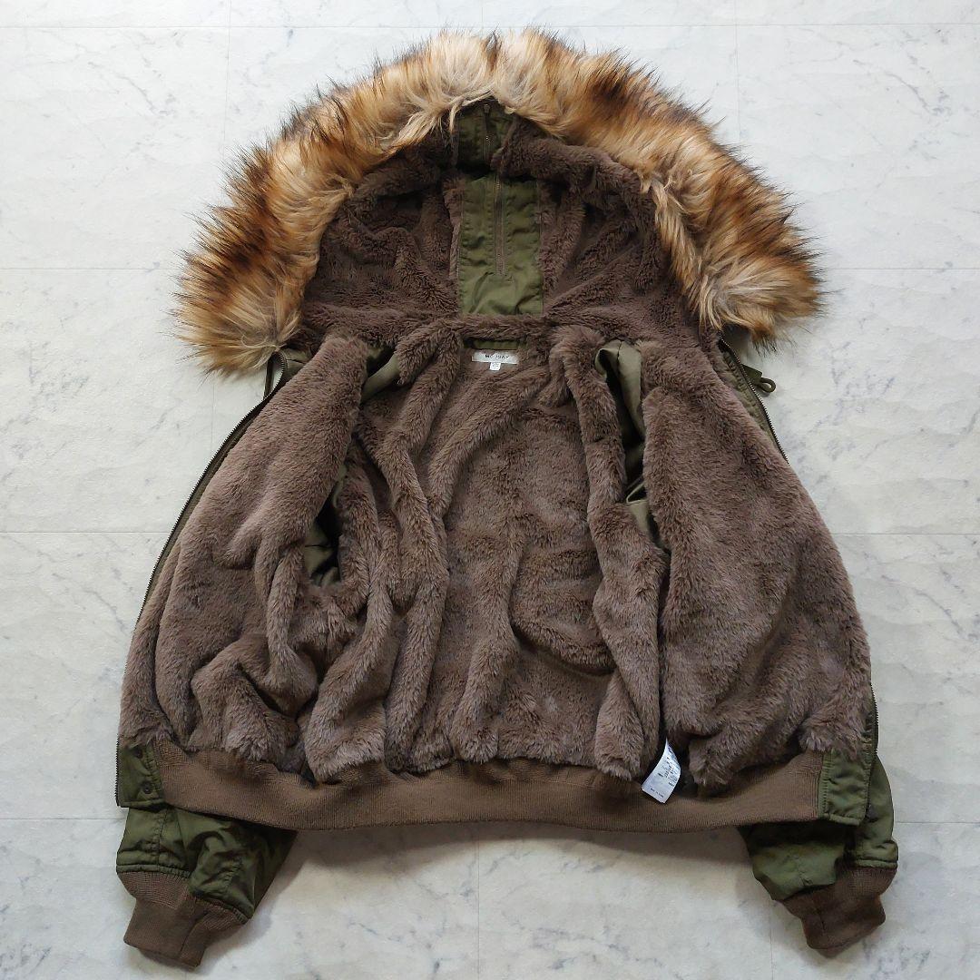 美品 マウジー MOUSSY N-2B ミリタリージャケット F カーキ