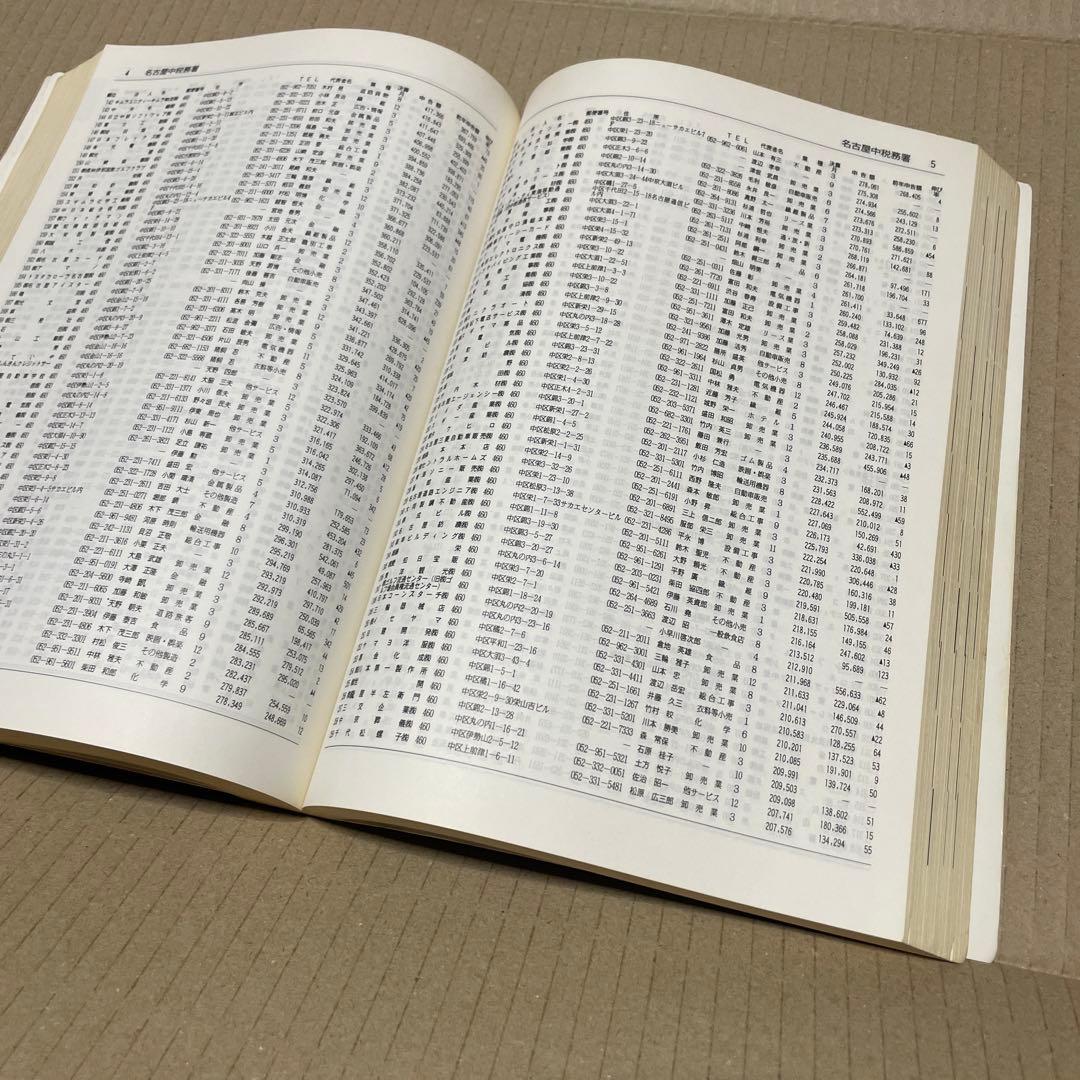 ★入手困難★ 平成2年版　東海4県　高額納税者・法人申告所得名鑑※中部経済新聞社