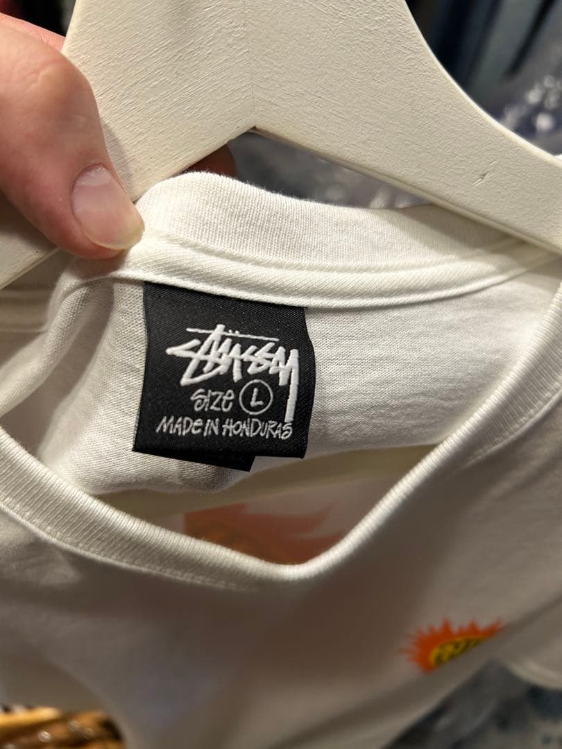 Stüssy サンデザイン Tシャツ ホワイト