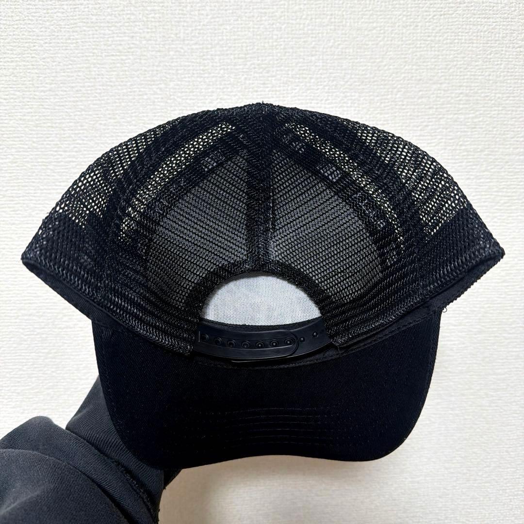 STUSSY ステューシー 黒 刺繍メッシュキャップ