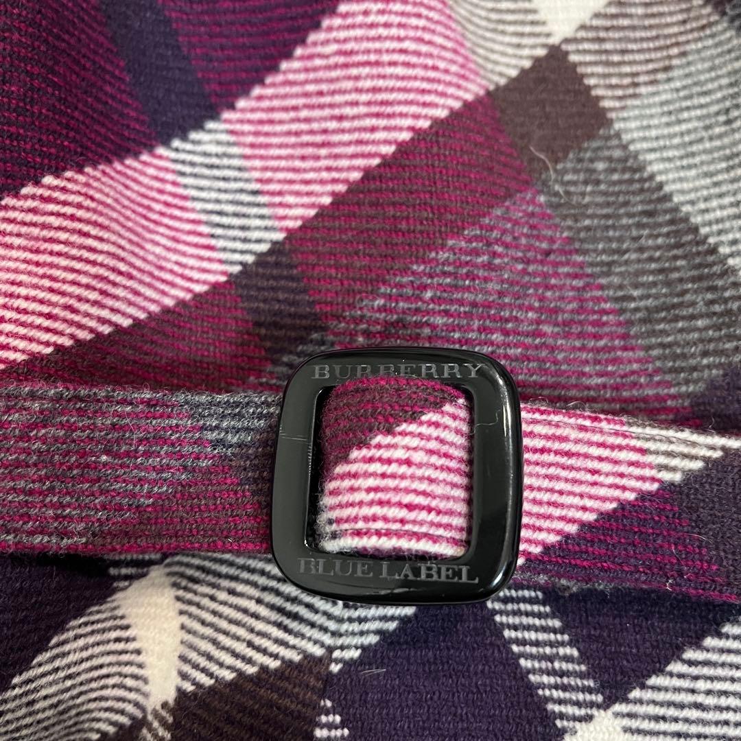 ワニちゃん様【BURBERRY BLUELABEL】ウール秋冬ワンピース✨極美品
