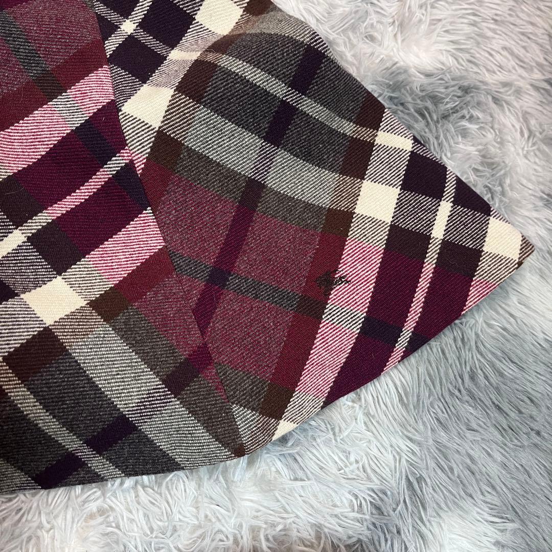 ワニちゃん様【BURBERRY BLUELABEL】ウール秋冬ワンピース✨極美品
