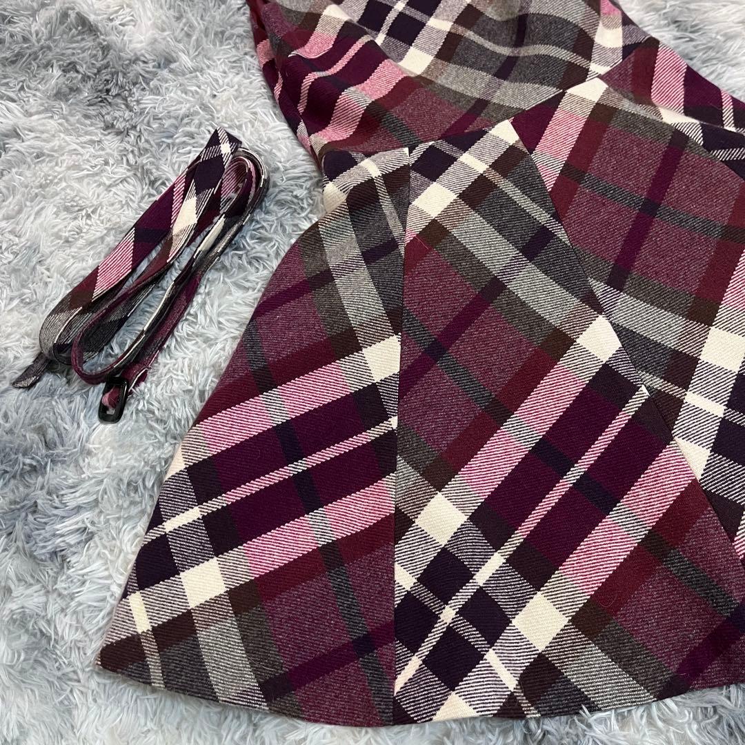 ワニちゃん様【BURBERRY BLUELABEL】ウール秋冬ワンピース✨極美品