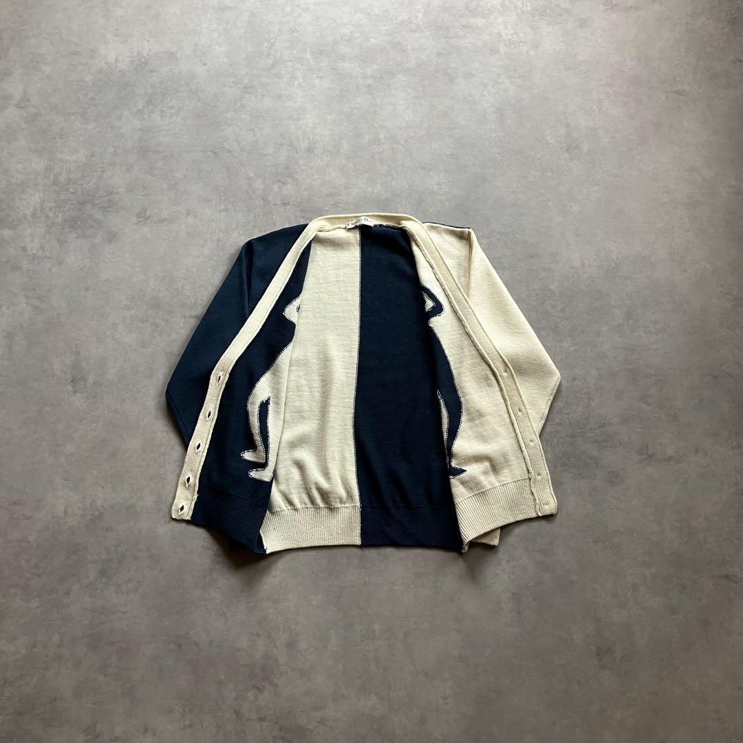 トップス 90s Christian Dior wool knit cardigan