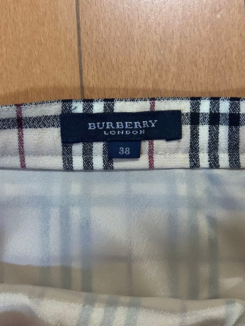 BURBERRY チェック柄 ロングスカート 38