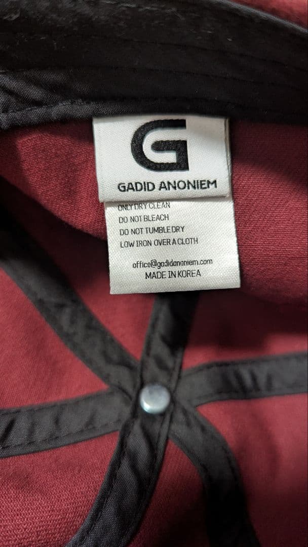 帽子 GADID ANONIEM cap