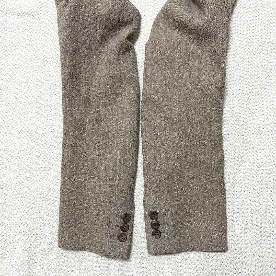 希少 イッセイミヤケ ウール ヘンプ ヘリンボーン ジャケット