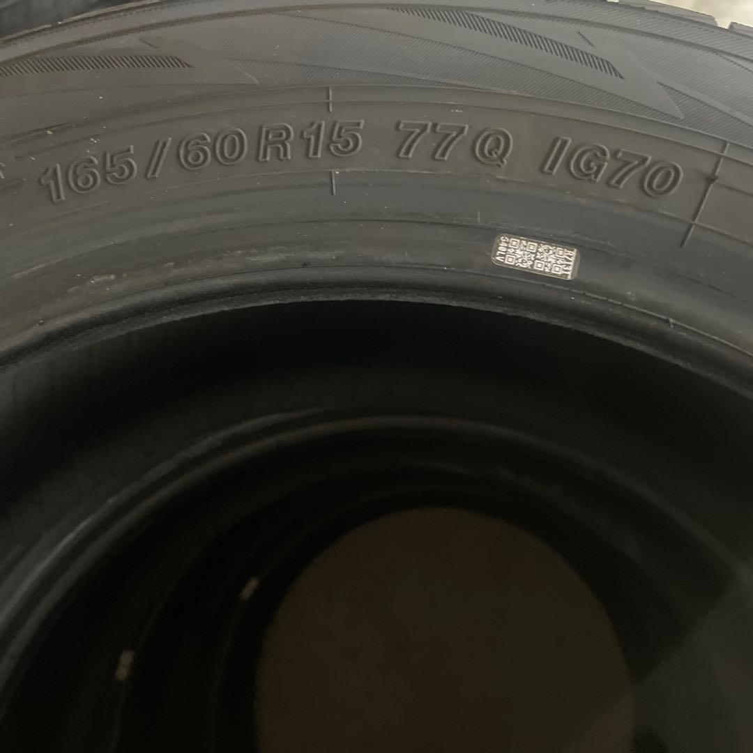 ヨコハマ　スタッドレス　バリ山　165/60R15中古4本　25年製　送料込み