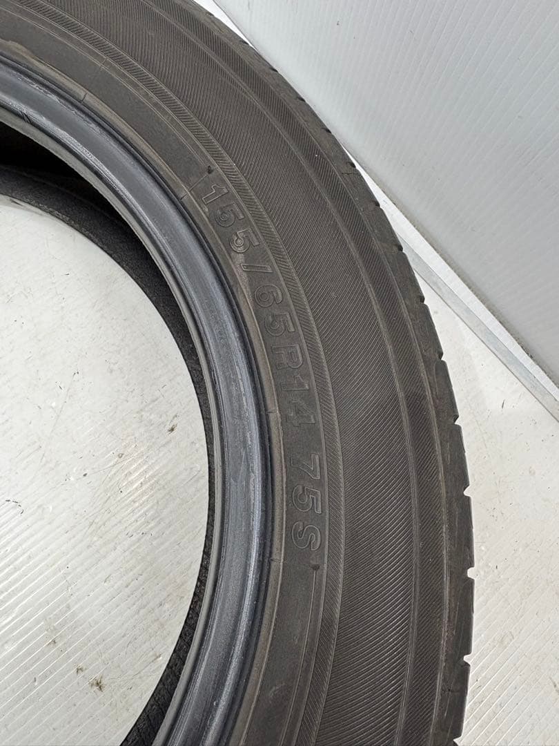 富山県☆ヨコハマ BluEarth 155/65R14 2020年式 7部山