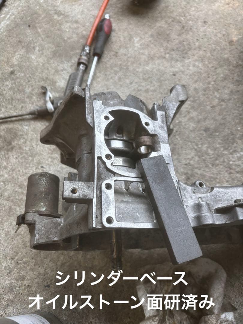 AF27 太軸　クランクベアリング交換済み！ボアアップ専用腰下クランクケース