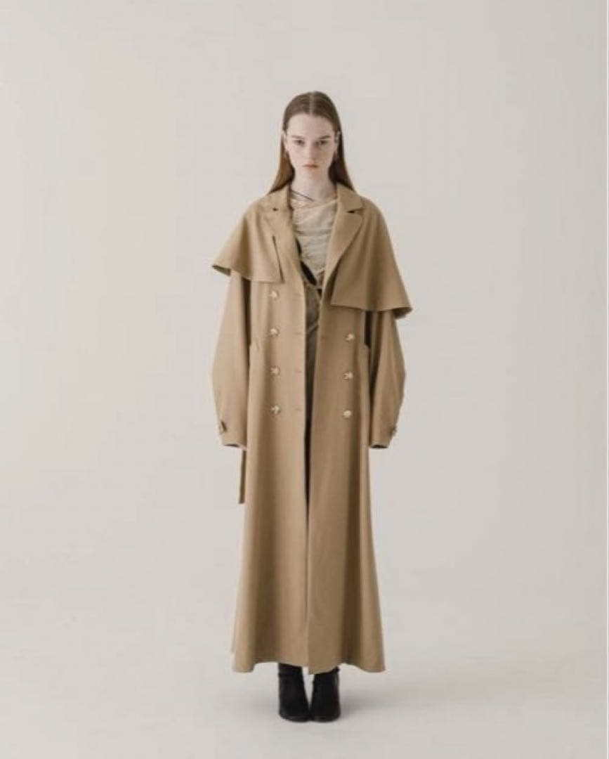 ☆Eaphi ASYMMETRY CAPE TRENCH COAT☆short☆