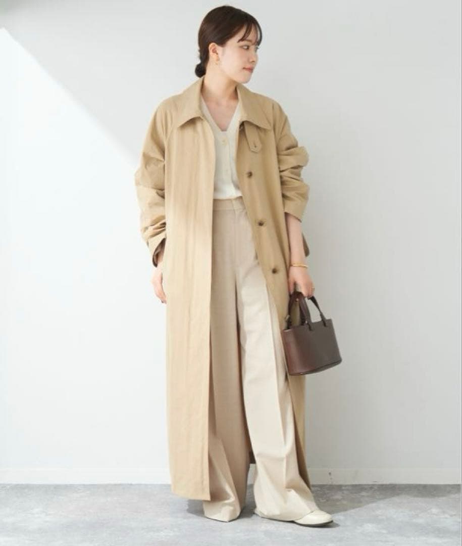 【美品】2024 Plage SOUTIEN COLLAR コート　トレンチ38