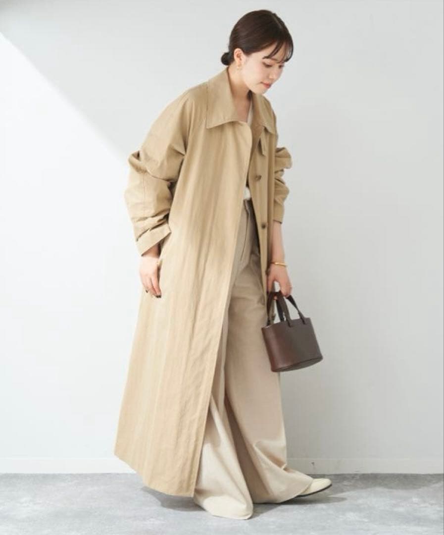【美品】2024 Plage SOUTIEN COLLAR コート　トレンチ38