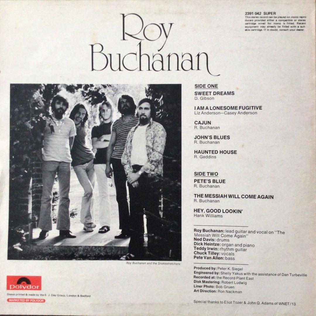 洋楽 Roy Buchanan Self Titled 1972 UK1st pres