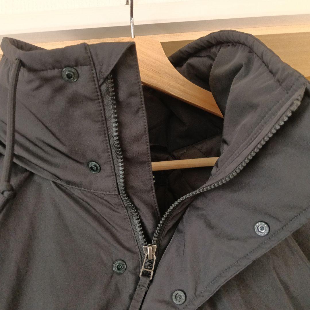 UNIQLO C ブラック フーデッドコート