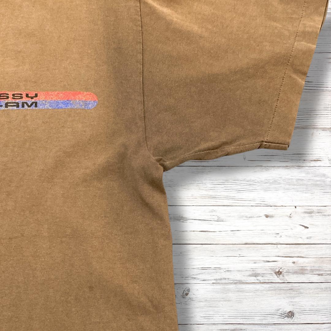 90s ステューシー STUSSY Tシャツ USA製 茶 ブラウン 1905