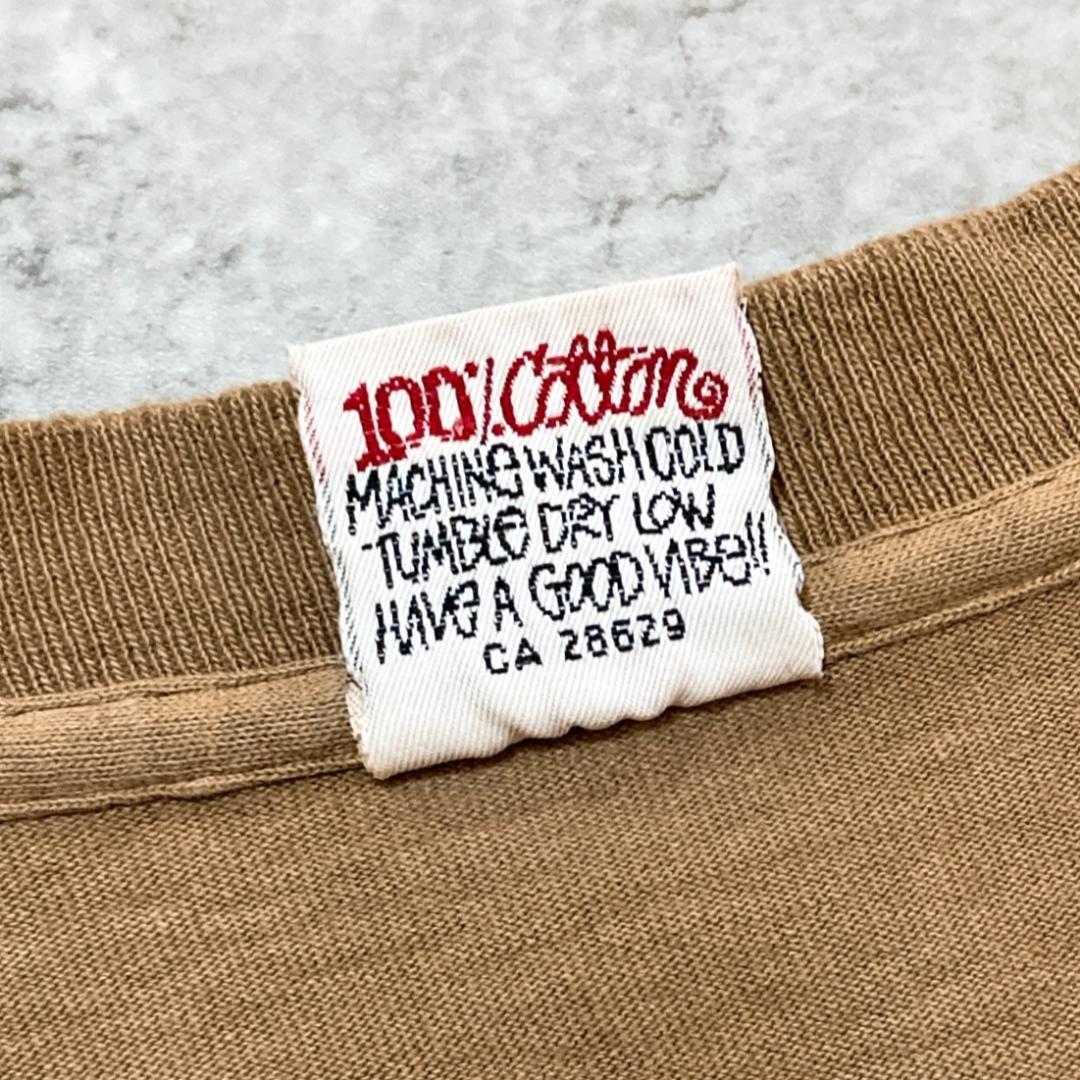 90s ステューシー STUSSY Tシャツ USA製 茶 ブラウン 1905