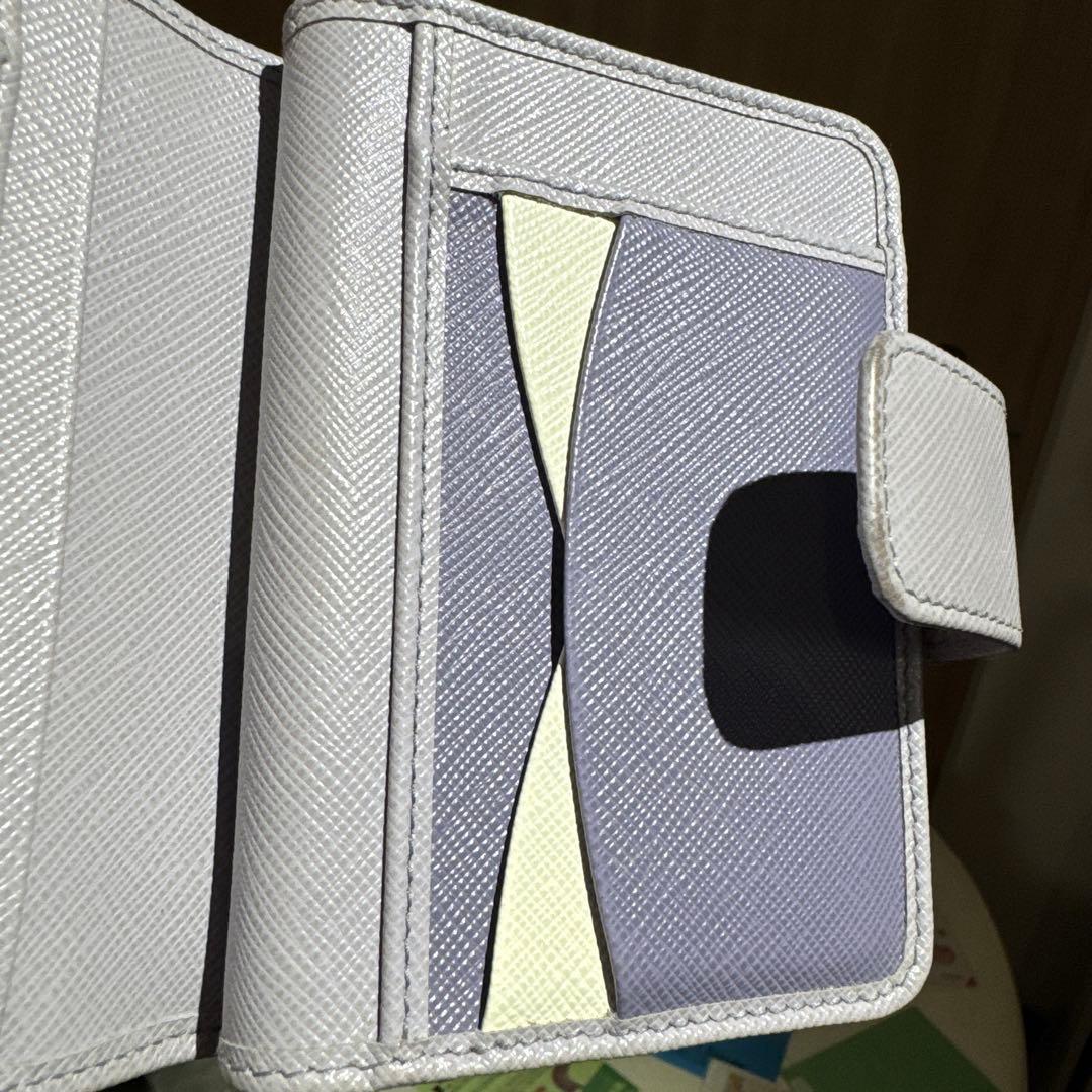 専用　PRADA サフィアーノマルチカラー二つ折財布 美品　付属品完品