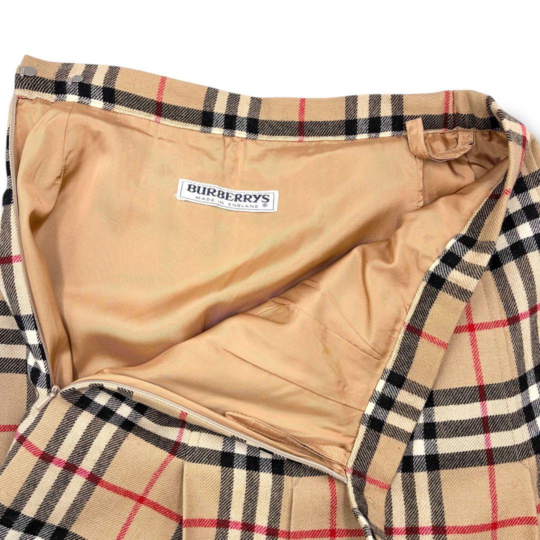 BURBERRY チェック柄プリーツロングスカート