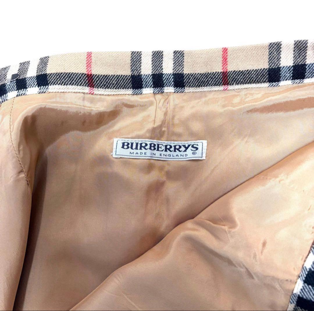 BURBERRY チェック柄プリーツロングスカート