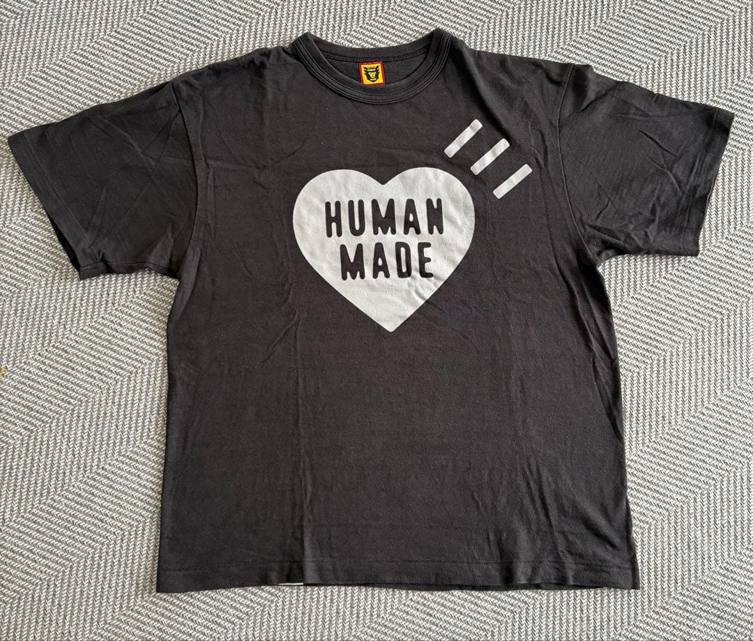 トップス HUMAN MADE Heart T-Shirt Black Gray