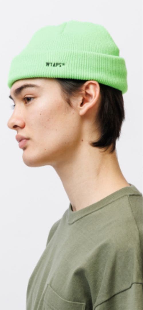 WTAPS ダブルタップス 251MADT-HT01 ニット帽 イエロー