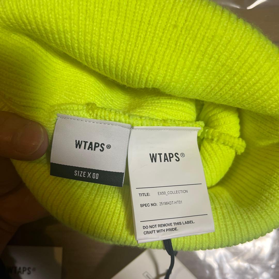 WTAPS ダブルタップス 251MADT-HT01 ニット帽 イエロー