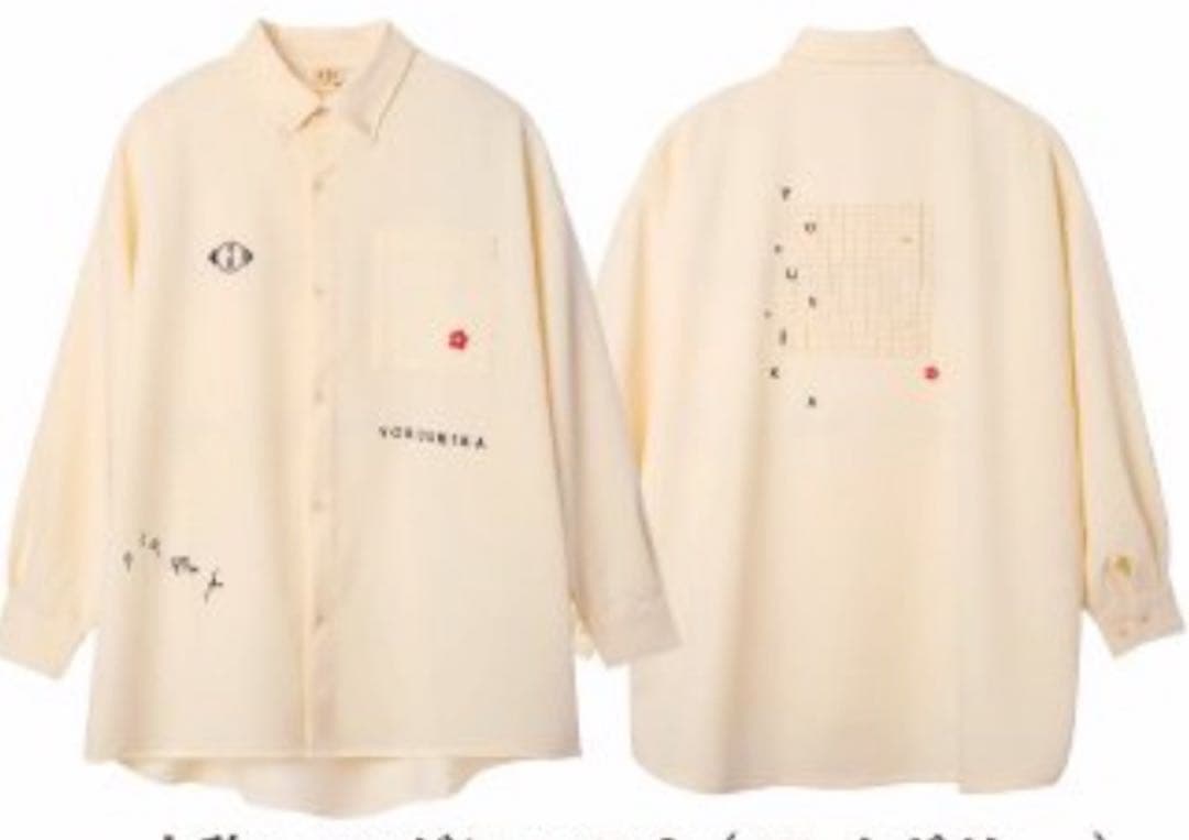 ヨルシカ「一人称」ロングシャツ A（アイボリー／XLサイズ）　新品未開封