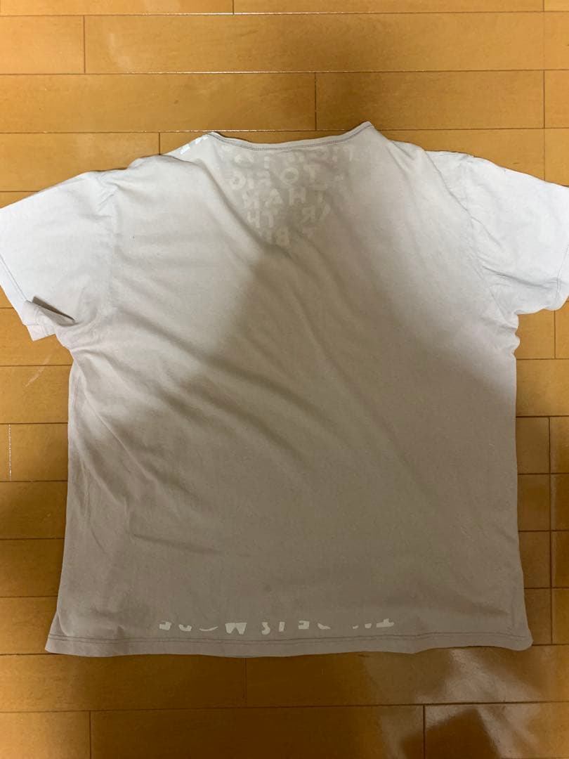 マルタン　マルジェラ　エイズ　Tシャツ2005ss ベージュ　ホワイト XL