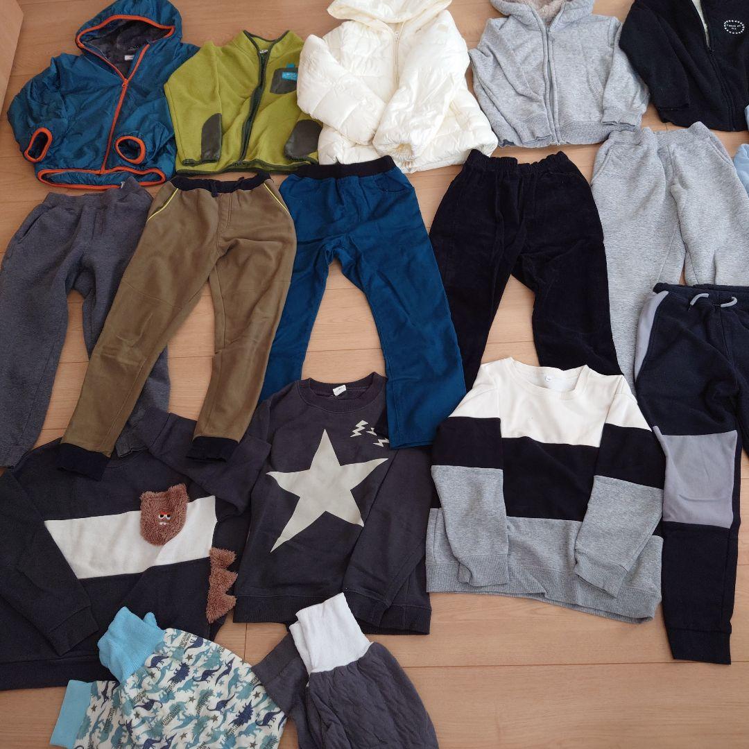 秋冬物　130センチ　男の子キッズ服セット　裏起毛　まとめ売り　アウター　子ども