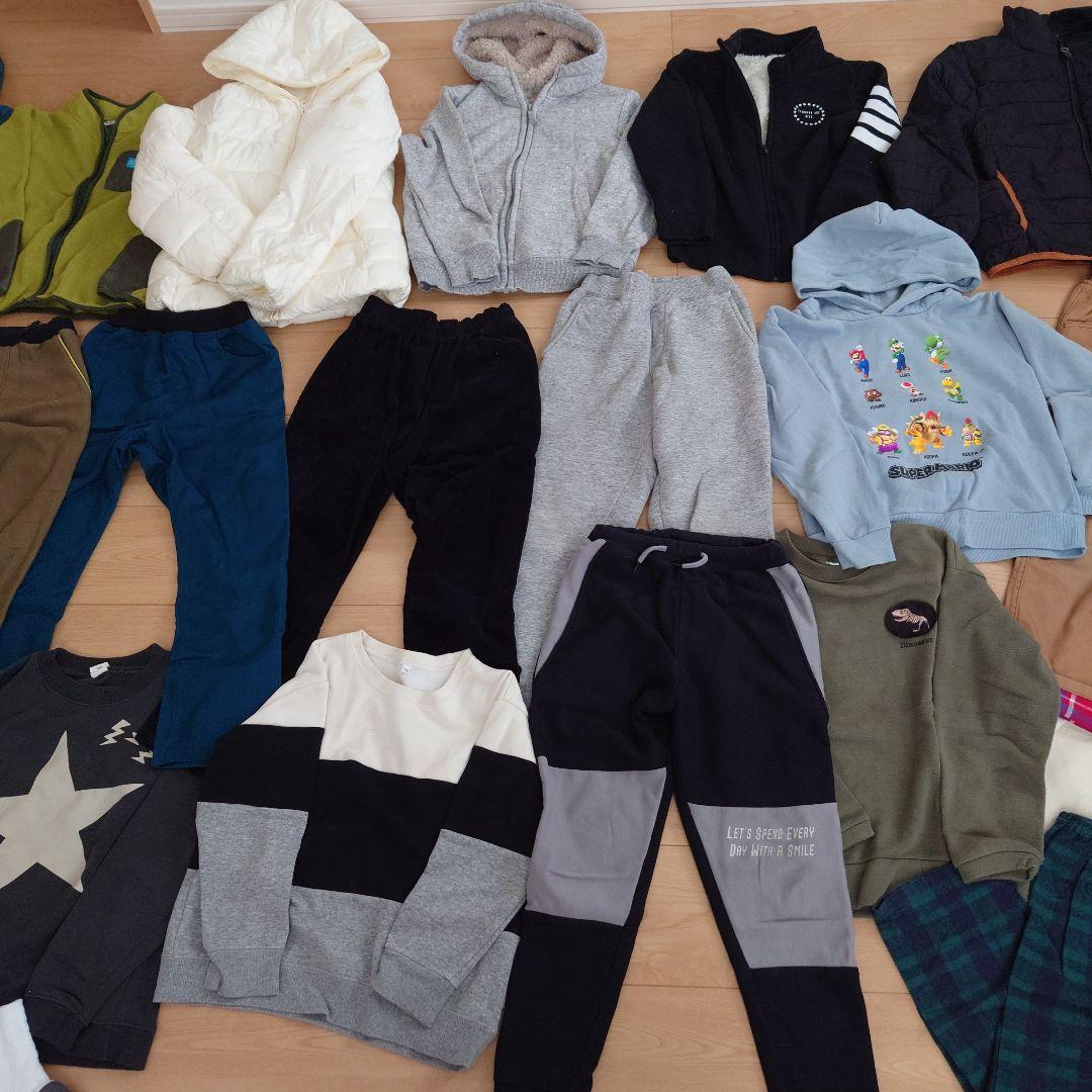 秋冬物　130センチ　男の子キッズ服セット　裏起毛　まとめ売り　アウター　子ども
