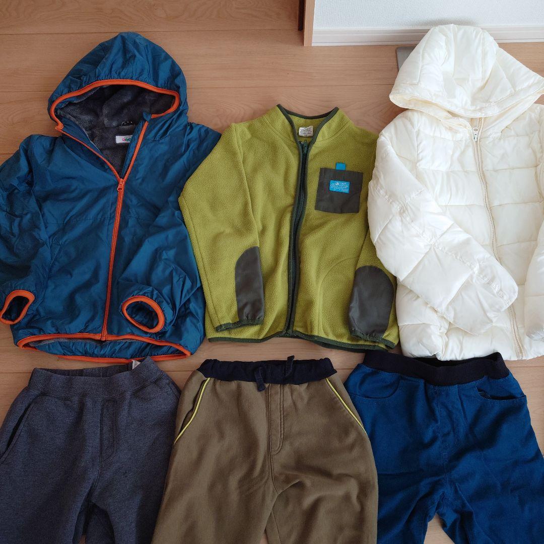 秋冬物　130センチ　男の子キッズ服セット　裏起毛　まとめ売り　アウター　子ども