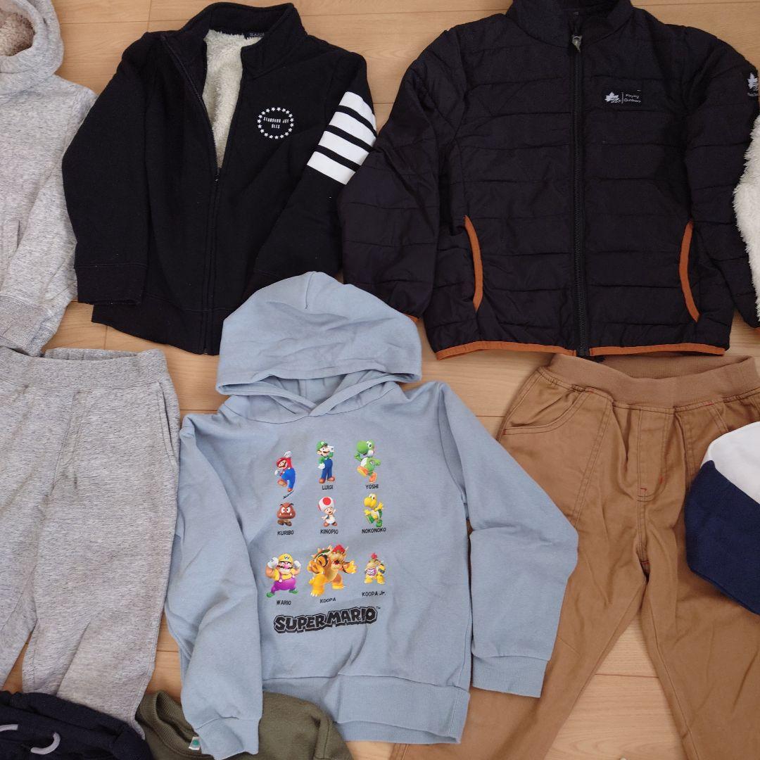秋冬物　130センチ　男の子キッズ服セット　裏起毛　まとめ売り　アウター　子ども