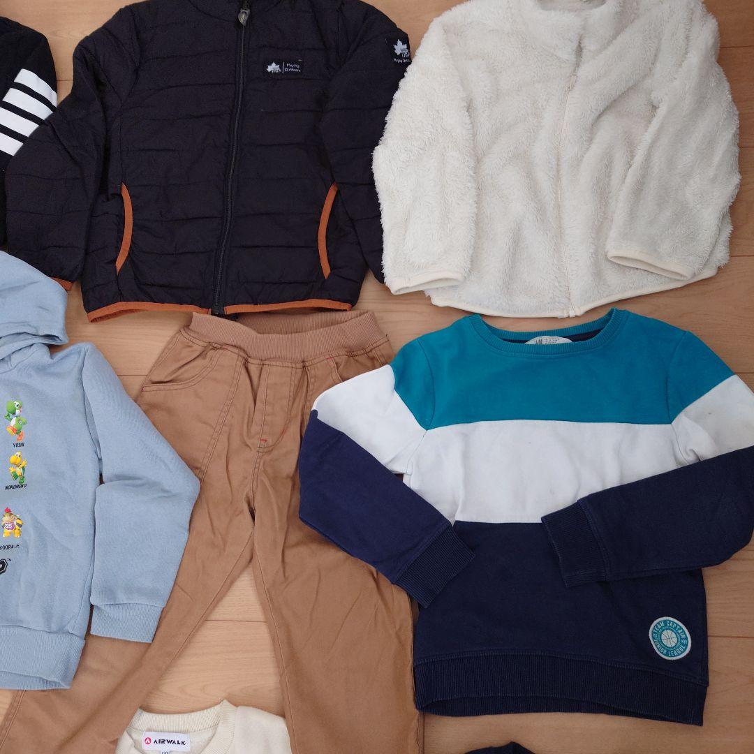 秋冬物　130センチ　男の子キッズ服セット　裏起毛　まとめ売り　アウター　子ども