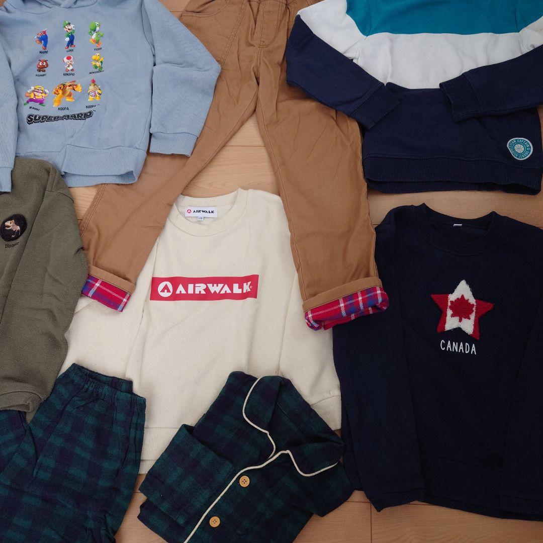 秋冬物　130センチ　男の子キッズ服セット　裏起毛　まとめ売り　アウター　子ども