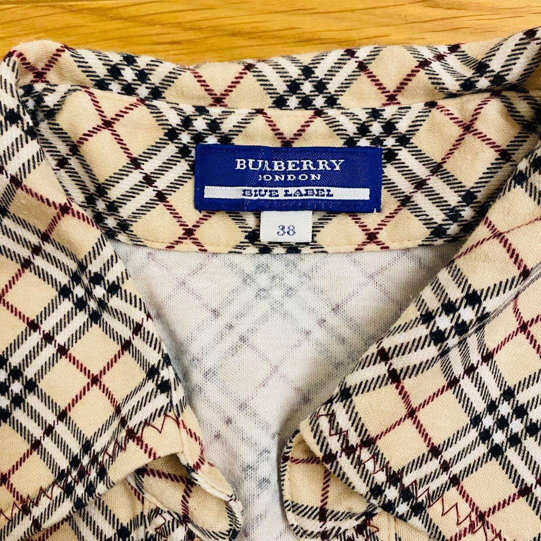 BURBERRY チェック柄 ノースリーブ　シャツ 38