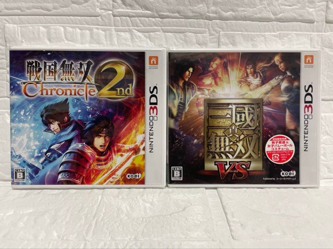 【極希少・未開封】3DS戦国無双クロニクル2nd & 真・三國無双VSセット