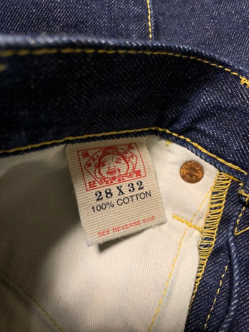 EVISU DONNA OSAKA 濃紺 エヴィス デニム パンツ 28×32