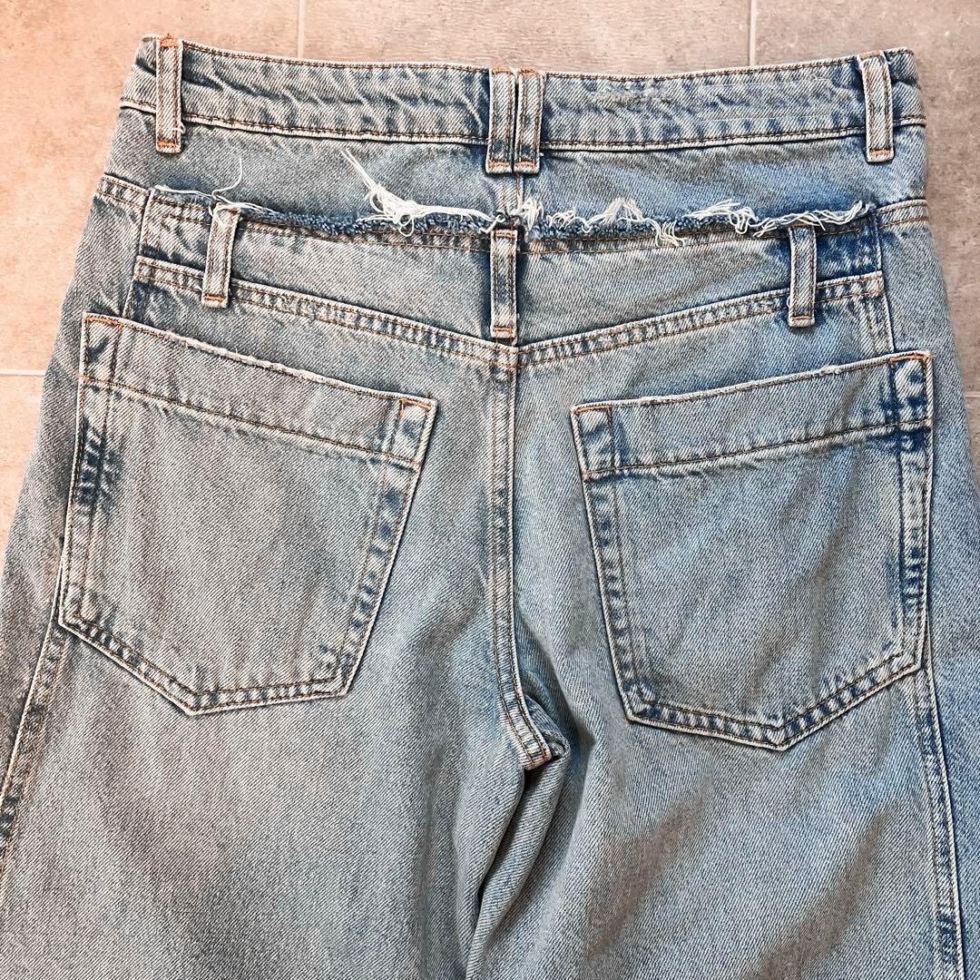 ZARA ギミック ワイドデニム バギー 立体裁断 デザインパンツ グランジ