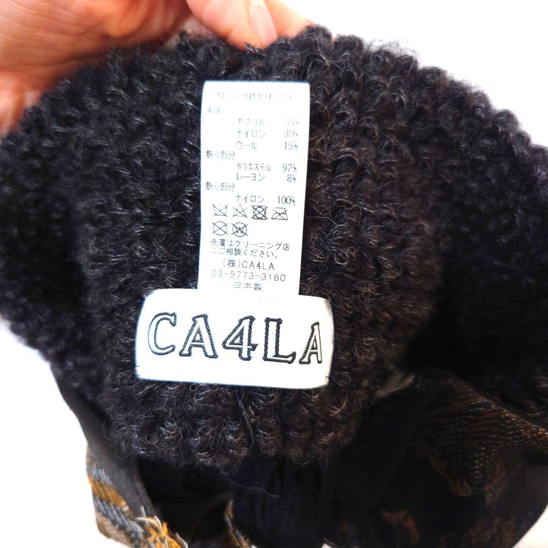 YUKA　美品✨️　タグ付き　CA4LA　カシラ　グレイ ヘアバンド