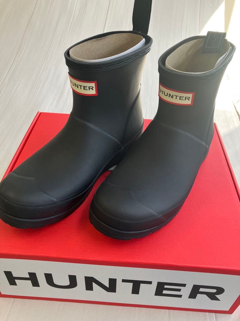 HUNTER バックロゴ入り　限定モデル　ハンター　長靴　ブラック