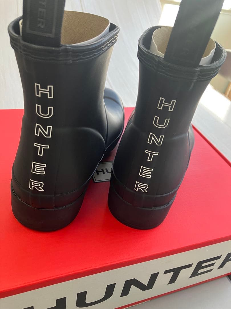 HUNTER バックロゴ入り　限定モデル　ハンター　長靴　ブラック