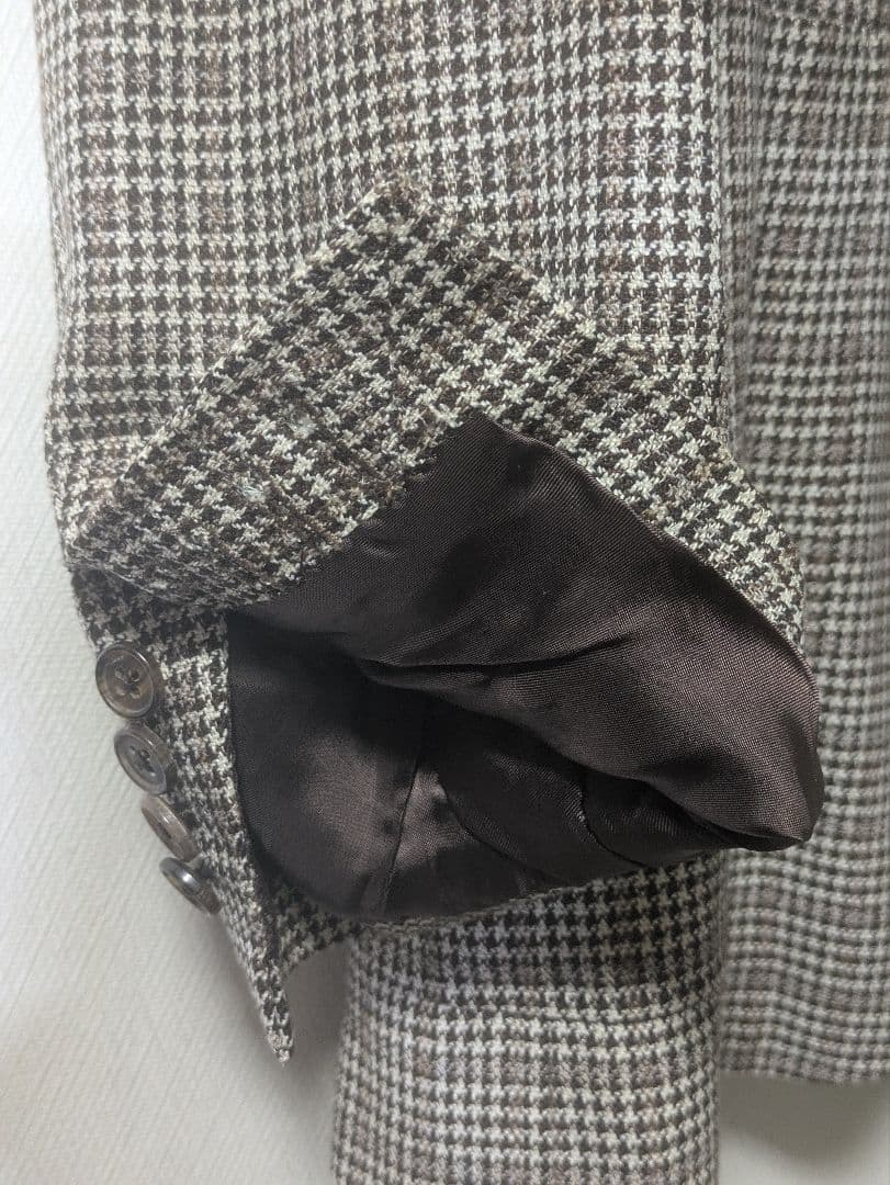★ベルベスト Jacket in The BOX 千鳥格子 46 本切羽