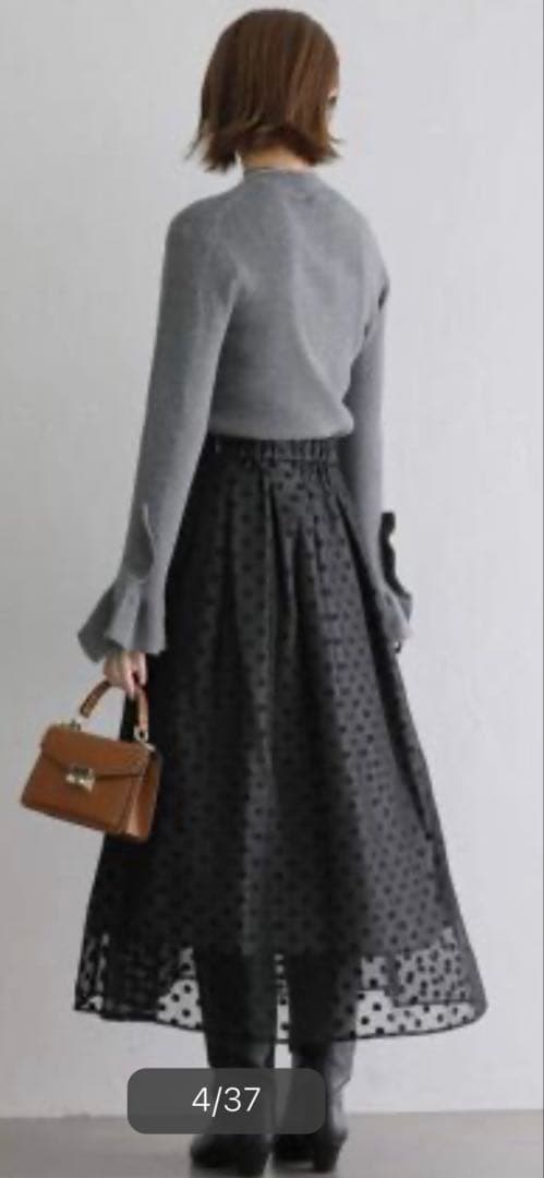ラトータリテ シアードットタックスカート★LaTotalit IENA 36