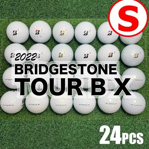 【S78】ブリヂストンTOURBＸＳ白 22年 ロストボール 24球