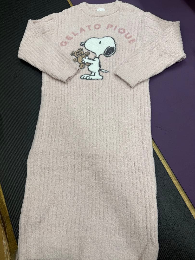 新品 gelato pique【PEANUTS】スヌーピー ジャガードワンピース