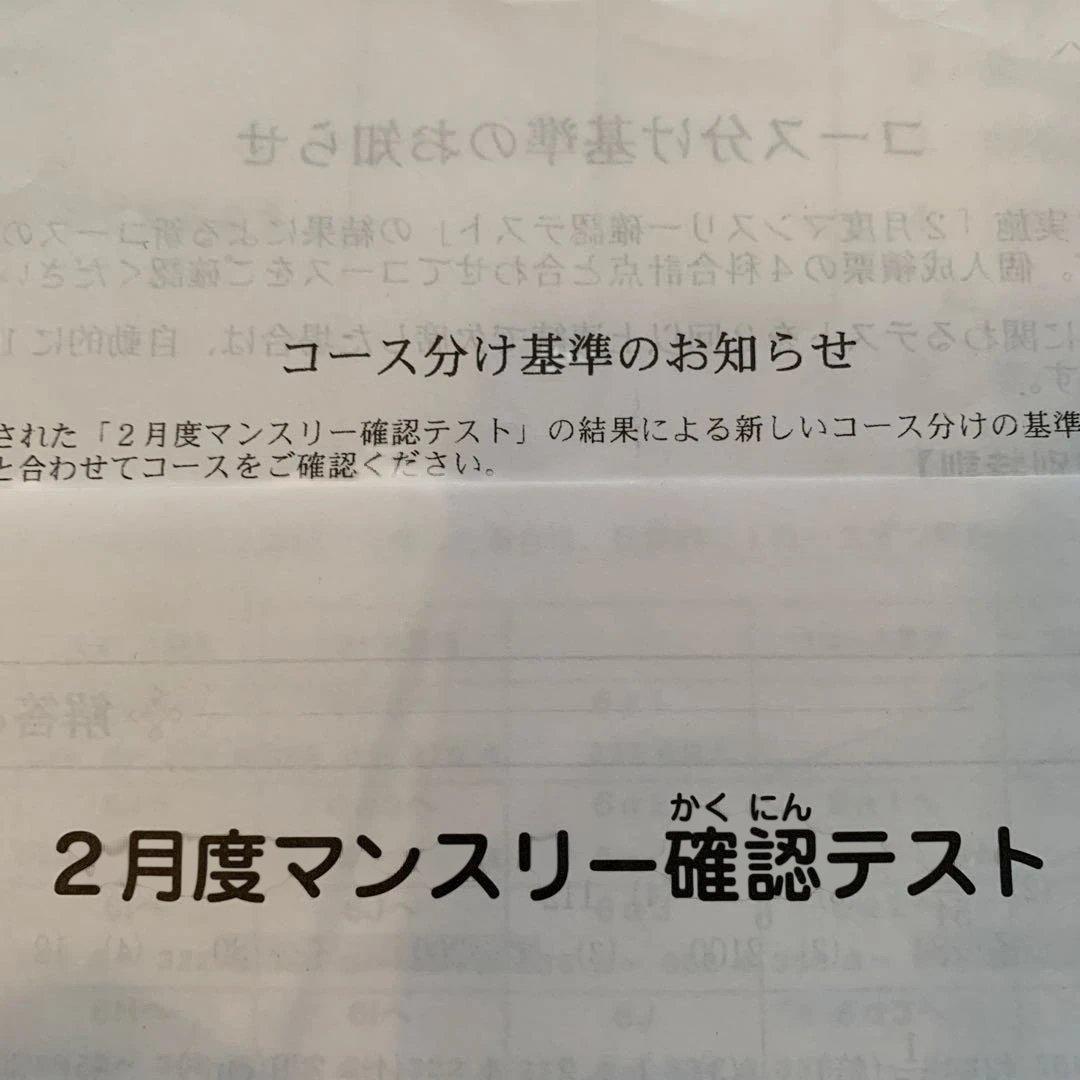 SAPIX 6年生 2月度マンスリー確認テスト 原本(2021.2)